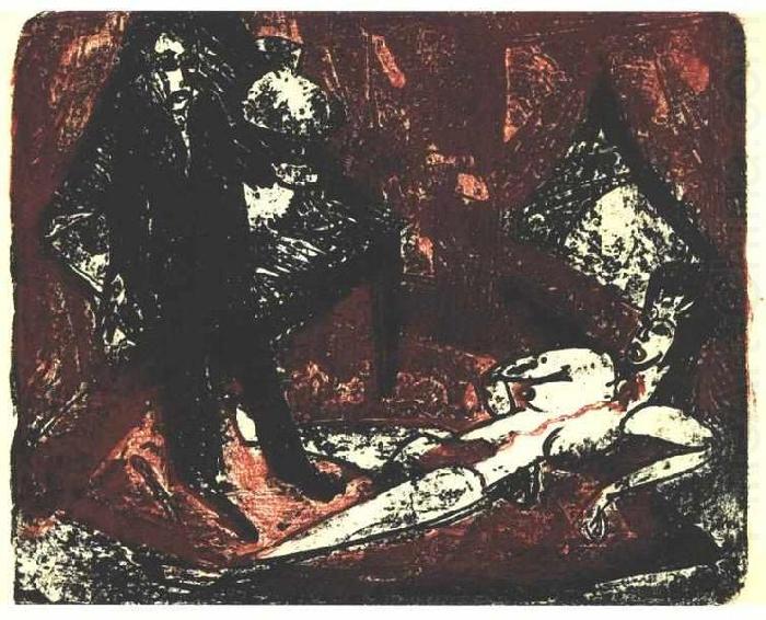 The murderer, Ernst Ludwig Kirchner